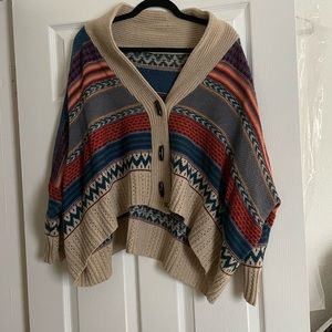 Oversized patterned sweater